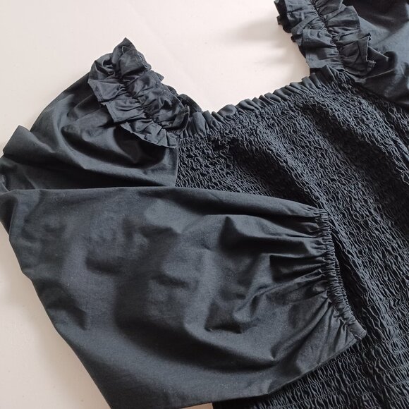 The Drop Marisol On/Off-Shoulder Cotton Smock Blouse - Picture 5 of 16